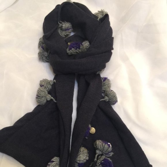 Burberry - Merino Wool scarf - Navy - Picture 1 of 4